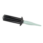 Practical Round Curling Comb Curl Defining Brush Hair Styling Tool for Women for Perfect Hairstyles for Casual Wear or Special Events (green)
