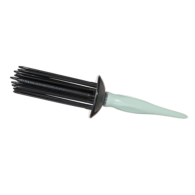 Practical Round Curling Comb Curl Defining Brush Hair Styling Tool for Women for Perfect Hairstyles for Casual Wear or Special Events (green)