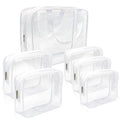 APREUTY Clear Makeup Bags, TSA Approved 6Pcs Cosmetic Makeup Bags Set Clear PVC by WelcometoAPREUTY