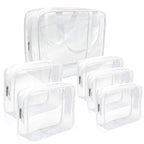 APREUTY Clear Makeup Bags, TSA Approved 6Pcs Cosmetic Makeup Bags Set Clear PVC by WelcometoAPREUTY