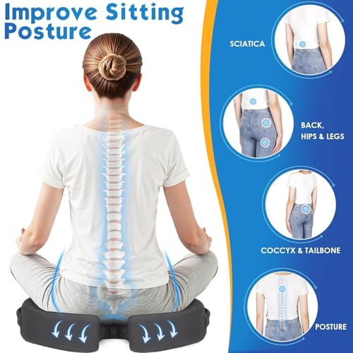 Seat Cushion for Office Chair (Grey / XX-Large)