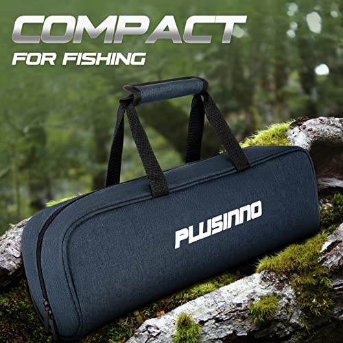 Fishing Rod and Reel Combos Carbon Fiber Telescopic Fishing Pole with Reel Combo Sea Saltwater Freshwater Kit Fishing Rod Kit (7.87 ft / Full Kit with Carrier Case (Pack of 2))