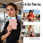 Premium Leather Passport Holder Covers Case (AIR-PINK)