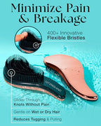 Gentle Detangler Brush (Rose Gold Metallic)
