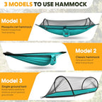 Ultra Light Travel Camping Hammock Pop (Blue/Dark Blue)