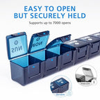 2 Pack Weekly Large Pill Organizer (Blue-purple)