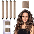 Heatless Curls Overnight Hair Curlers (Khaki(Pack of 4))