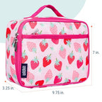 Kids Insulated Lunch Box (9.75 x 7 x 3.25 inches / Strawberry Patch)