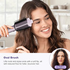 7-in-1 Air Multi-Styler & Hair Dryer Brush with Auto-Wrap Curlers (Purple)