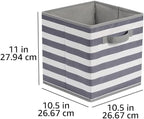 Amazon Basics Cube Organizer Storage Bins Handles, Collapsible Fabric, - Image 5