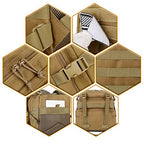 45L Military Tactical Backpacks Molle Army Assault Pack 3 Day Bug Out Bag Hiking Treeking Rucksack (1.2 Khaki)