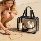 Gray Travel Clear PVC Bag (Gray)