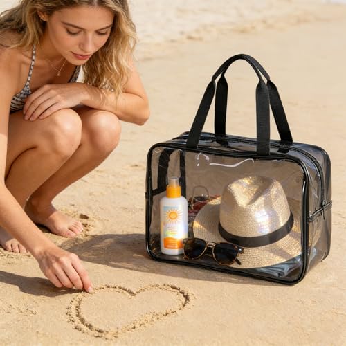 Gray Travel Clear PVC Bag (Gray)