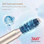 AIKO PRO 5-in-1 Hair Dryer Brush Set, 1200W, Lightweight, ALCI Safety, Tourmaline Technology, Champagne Gold (Champagne Gold)