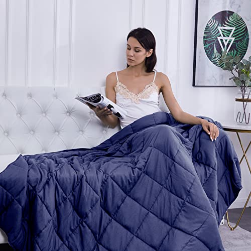 Weighted Blanket for Adults 20lbs (03-navy Blue / 48" x 72" | 20lbs)