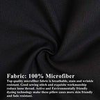 Toddler Pillows with Pillowcases Set (Black (Microfiber) / 14x20 Inch (Pack of 2))