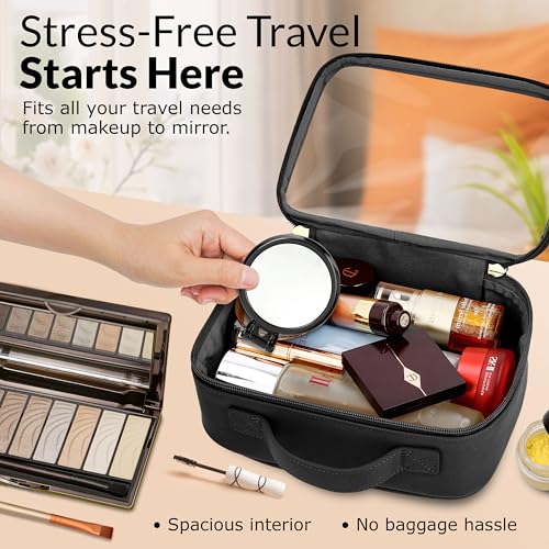 Clear Makeup Bag Set (Set / Black)