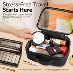 Clear Makeup Bag Set (Set / Black)