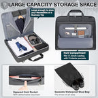 Garment Bags for Travel Carry On Garment Bag for Hanging Clothes (Grey)