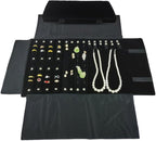 Velvet Travel Jewelry Case Roll Bag Organizer - Image 3