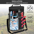 2 Bottle Wine Carrier Tote (Dark Gray)