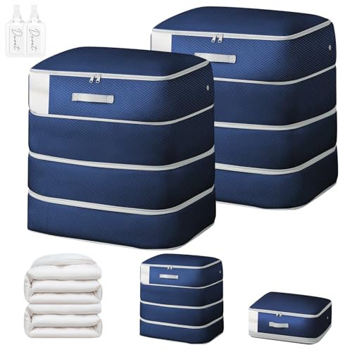 Comforter Storage Bag (Navy Blue / 2 Pack)