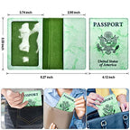 Passport Holder for Travel Essentials (Green / Simplicity)