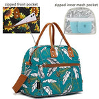 Insulated Lunch Bag With Shoulder Strap for Women (Feather)