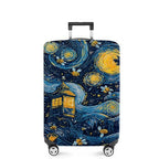 Starry Night Bee Luggage Cover (#137 / M(fits 24-26Inch suitcase))