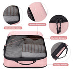 4 PCS Set Compression Packing Cubes for Travel (4 Set / Pink)