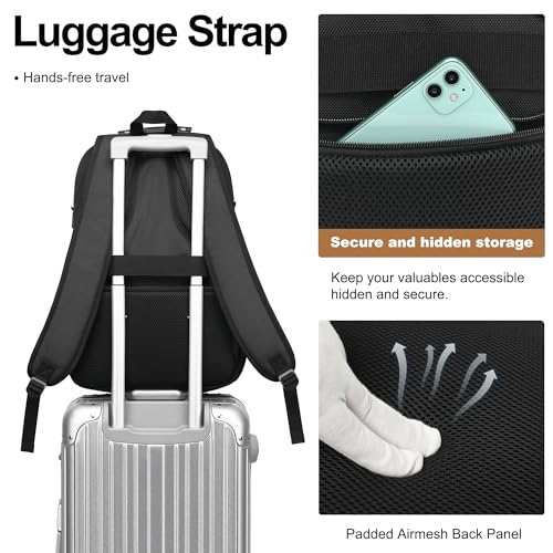 Laptop Backpack for men (17.3 / Black&orange)