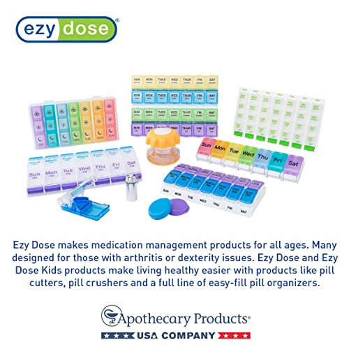 Weekly (7-Day) Pill Organizer, Sliding Medicine Planner, Gray (Gray / 9 Inch)