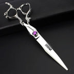 6/7/7.5/8/9-inch professional hair clipper set, stainless steel sharp hair clippers, hairdresser specific scissors (7 in cutting scissors)