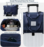Large Capacity Foldable Travel Bag (Dark Blue)