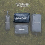 Hanging Toiletry Bag for Men and Women (Black / Plus)