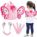 Toddler Harness Backpack Leash (Pink Butterfly)