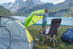 Ultralight Compact High Back Backpack Camp Chair (Black)