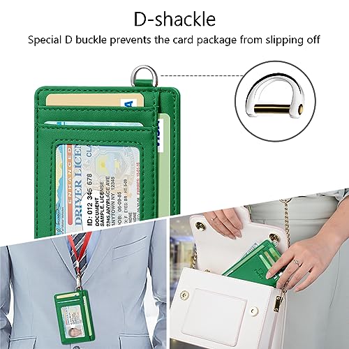 Slim Minimalist Wallet RFID Credit Card Holder for Men (small / Forest Green)