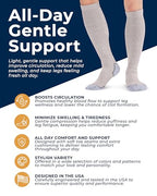 Compression Socks for Men (Large / Black/Tan/Navy - 3 Pairs)