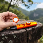 Multifunctional Survival Emergency Whistle for Kids with Compass Hiking Survival (orange red2pcs)