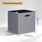 Fabric Storage Cubes (13×13×13/4pcs / Black/White Mixed)
