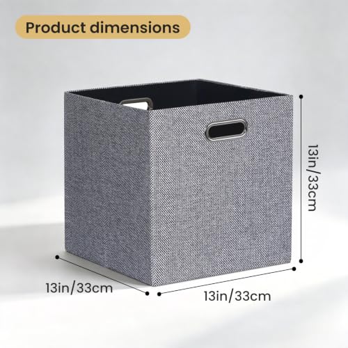Fabric Storage Cubes (13×13×13/4pcs / Black/White Mixed)