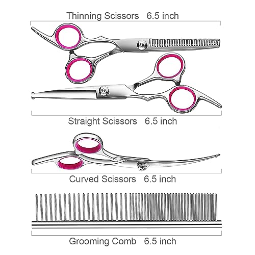 Dog Grooming Kit (Pink / 4 Piece)