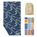 Waffle Microfiber Beach Towel (Curl)
