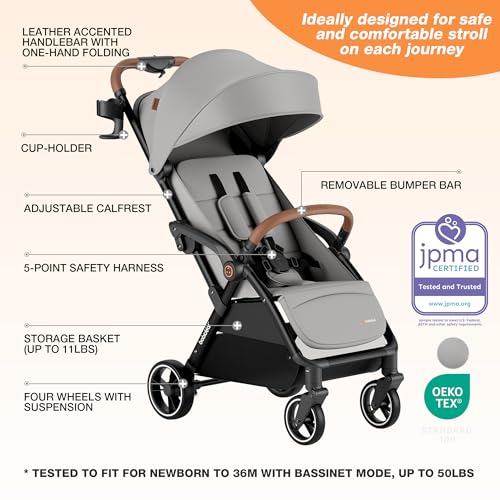 Baby Stroller (Grey)