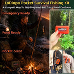 Pocket Survival Fishing Kit (Wildfire Orange)