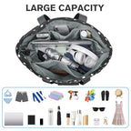Beach Bag Waterproof Sandproof Large Capacity Foldable for Women (Black White / 35L)