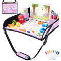 Kids Travel Tray for Car Seat (Pink Alpaca)