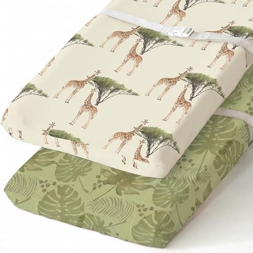 Changing Pad Covers for Baby (Giraffe Foliage / 32x16x5 Inch)