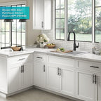 Bellucci 28 inch Granite Workstation Drop In Top Mount Single Bowl Kitchen Sink in White with Accessories (28 Inch / White)